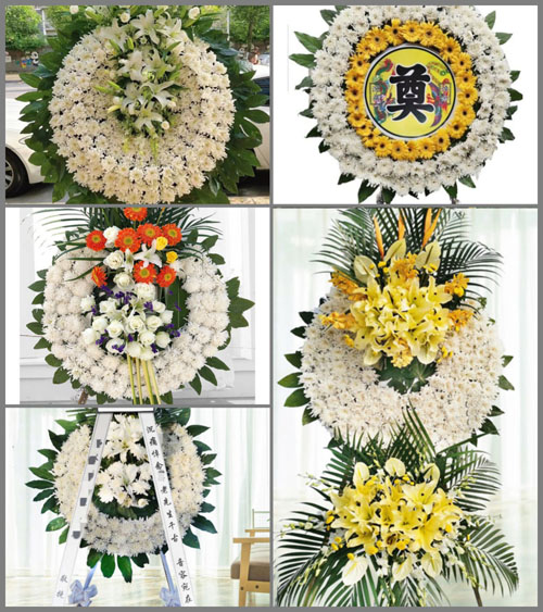 广东韶关市南雄市油山镇坪田坳村花圈速递